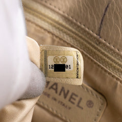 Chanel Quilted Calfskin Shoulder Bag Cream