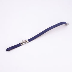Hermes Rivale Double Tour Bracelet Navy Size XS