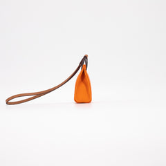 Hermes Bag Charm Orange