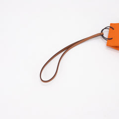 Hermes Bag Charm Orange