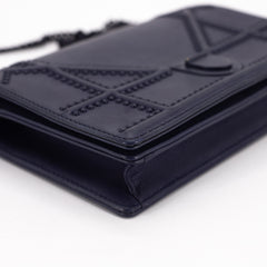Dior Diorama Wallet On Chain Navy