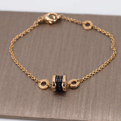 Bvlgari B.Zero1 Bracelet Rose Gold Black