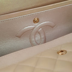 Chanel Double Flap Medium/Large Pearlescent