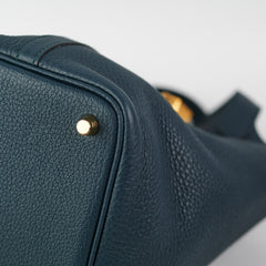 Hermes Picotin 18 Clemence Vert Cypress - Z Stamp