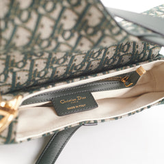 Dior Saddle Bag Oblique Green
