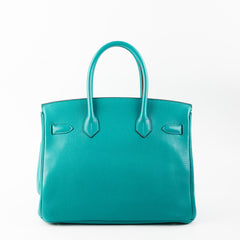Hermes Birkin 30 Vert Verone Togo Stamp X (2016)