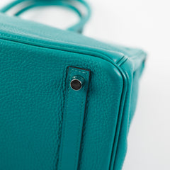 Hermes Birkin 30 Vert Verone Togo Stamp X (2016)