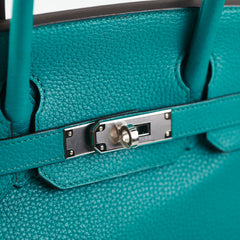 Hermes Birkin 30 Vert Verone Togo Stamp X (2016)