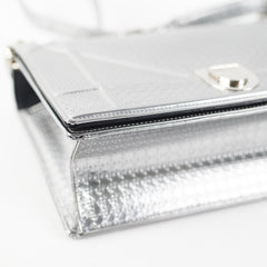 Dior Medium Diorama Metallic Silver