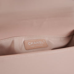 Chanel Quilted Boy Old Medium Light Pink