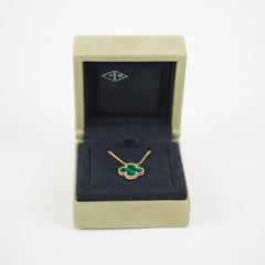 Van Cleef & Arpels Vintage Malachite Alhambra Necklace