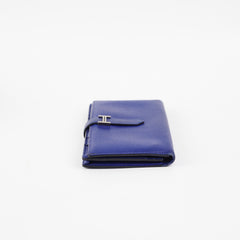 Hermes Blue Bearn Long Wallet