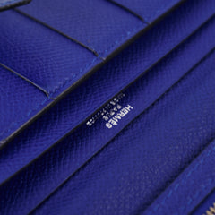 Hermes Blue Bearn Long Wallet