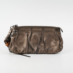 Gucci Metallic Bronze Tassel Pouch