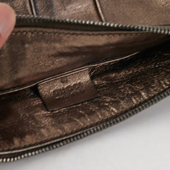 Gucci Metallic Bronze Tassel Pouch