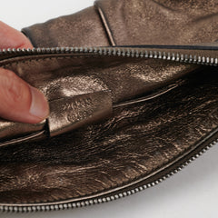 Gucci Metallic Bronze Tassel Pouch