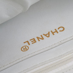 Chanel Matelasse Shoulder Bag White