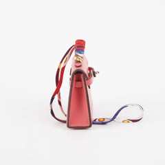 Hermes Kelly Twilly Bag Charm Rose Lipstick