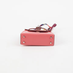 Hermes Kelly Twilly Bag Charm Rose Lipstick