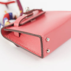 Hermes Kelly Twilly Bag Charm Rose Lipstick