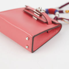 Hermes Kelly Twilly Bag Charm Rose Lipstick