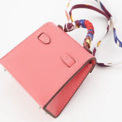 Hermes Kelly Twilly Bag Charm Rose Lipstick