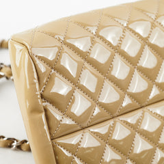 Chanel Mademoiselle Sage Patent Bowler Bag