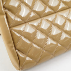 Chanel Mademoiselle Sage Patent Bowler Bag