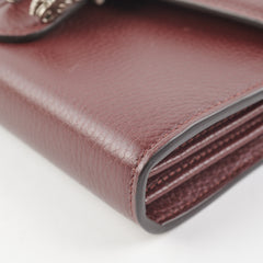 Gucci Dionysus Leather WOC Burgundy Bag