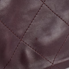 Chanel Quilted Tote Bag Dark Burgundy/Purple