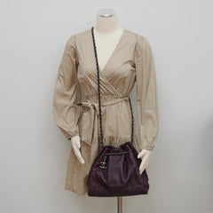 Chanel Quilted Tote Bag Dark Burgundy/Purple