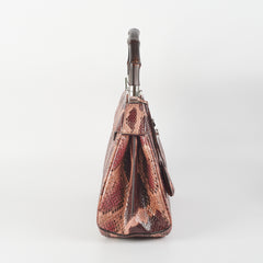 Gucci Lady Lock Python Bamboo Top Handle