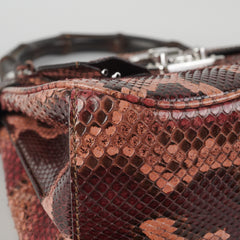 Gucci Lady Lock Python Bamboo Top Handle