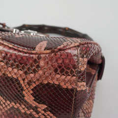 Gucci Lady Lock Python Bamboo Top Handle