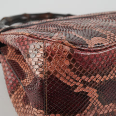 Gucci Lady Lock Python Bamboo Top Handle