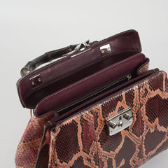 Gucci Lady Lock Python Bamboo Top Handle