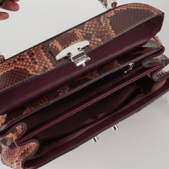 Gucci Lady Lock Python Bamboo Top Handle