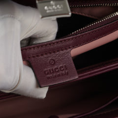 Gucci Lady Lock Python Bamboo Top Handle