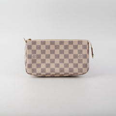 Louis Vuitton Pochette Damier Azur Shoulder Bag