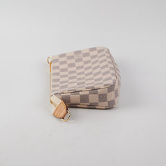 Louis Vuitton Pochette Damier Azur Shoulder Bag