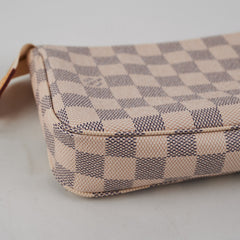 Louis Vuitton Pochette Damier Azur Shoulder Bag