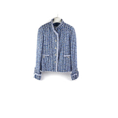 Chanel Tweed Jacket Blue
