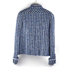 Chanel Tweed Jacket Blue