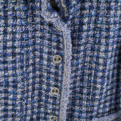 Chanel Tweed Jacket Blue