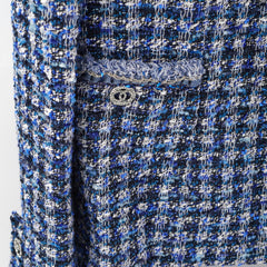 Chanel Tweed Jacket Blue