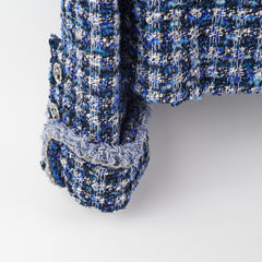 Chanel Tweed Jacket Blue