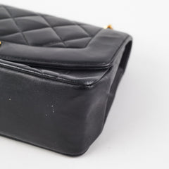 Chanel Vintage Diana Small Black (Recoloured)