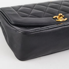 Chanel Vintage Diana Small Black (Recoloured)