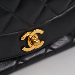 Chanel Vintage Diana Small Black (Recoloured)