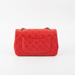 Chanel Mini Rectangular Bag Red Lambskin